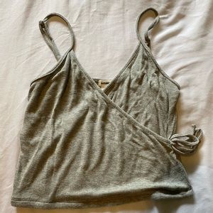 Grey Crop Top